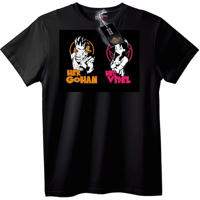 NOONEBRAND Тениска Неговата Gohan Нейната Videl - 2XL, White