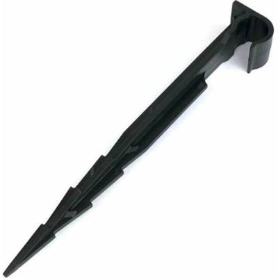 Černý plastový kotvící hřeb MULTI - 17 cm