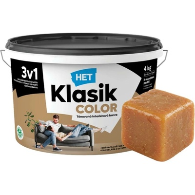 HET Klasik Color 3v1 - 8kg, KC0267 Hnědý karamelový