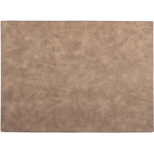 ZicZac Hnedé prestieranie z imitácie kože Troja Rectangle 33x45cm
