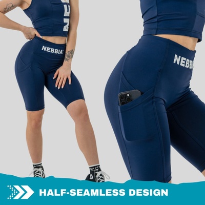Nebbia s vysokým pásom Gym Therapy 628 dark blue