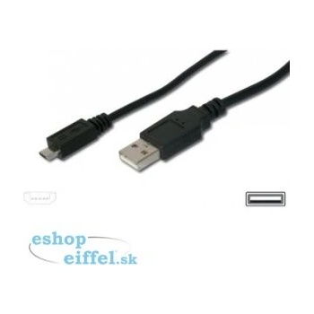 PremiumCord Kábel micro USB, A-B 0,5m