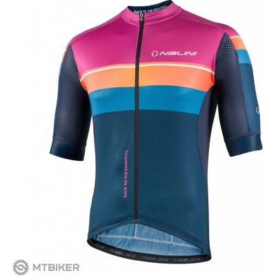 Nalini New Speed Jersey modrá/růžová/oranžová
