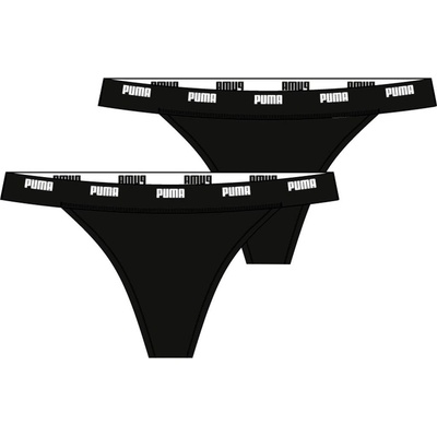 Puma Dámské spodní prádlo WOMEN TANGA STRING 2P PACK 93818001 černá