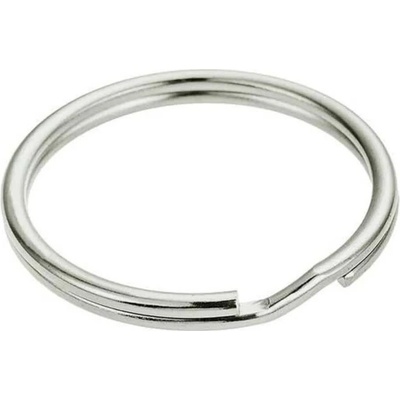 STOKER Steel Nickel-plated keyring 30 mm 100 units - Silver (Grey)