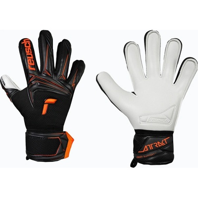 Reusch Attrakt Advance Finger Support Junior black/shocking orange