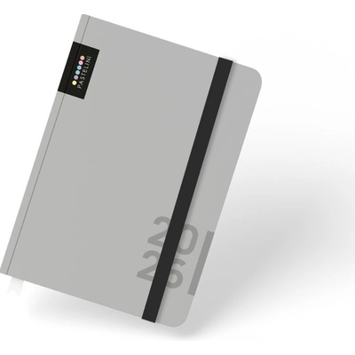 Pastelini A6 týdenní 2026 šedá – Zbozi.Blesk.cz