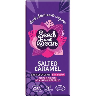 Seed and Bean 58% hořká se slaným karamelem 85 g