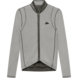 CafÉ du cycliste Мъжка фланелка с дълъг ръкав за колоездене CAFÉ DU CYCLISTE Emilie Cycling jersey - Cold Dye Anthracite (056-4336-0112)