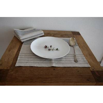 E-len Lněné prostírání modrá/režná 100% len 30x40 cm 1 ks