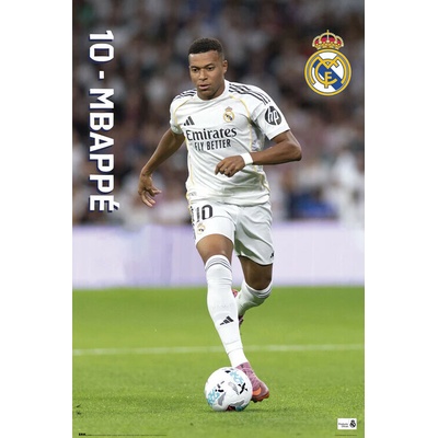 Plakát, Obraz - Real Madrid - 2025/2026 MBAPPE, 61 × 91.5 cm – Zbozi.Blesk.cz
