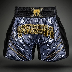 Venum | Официален Вносител за България Муай Тай Шорти Venum Wolf Atak Muay Thai Shorts - Black/Grey - M