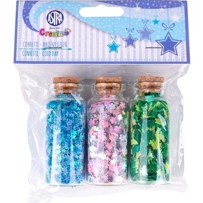 Sypké konfety v sklenených dózičkách COLD DAY 3 x 10g 335121007