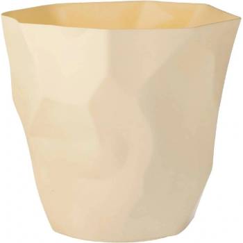 12 л пластмасов кош за боклук с неправилна форма в бежов цвят