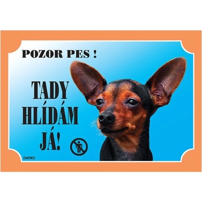 Dafiko Tabulka Tady hlídám! Krysařík 1ks