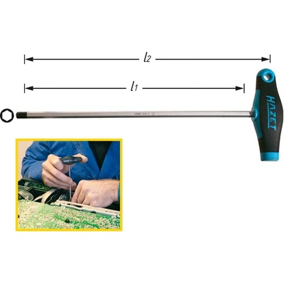 Hazet imbusový šroubovák 10 mm 200 mm, vhodné pro dílnu 828-10