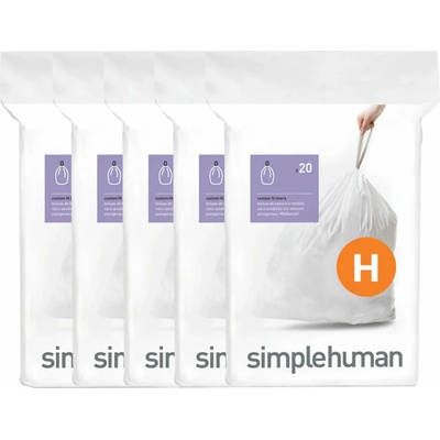 Simplehuman sáčky do odpadkového koše 30-35 l typ H zatahovací 100 ks 30 µm CW0168CP