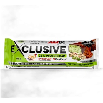 Image 1 of Amix Nutrition Exclusive Protein Bar [85 грама] Шамфъстък с карамел