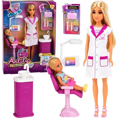Anlily bábika zubárka so zubnou ordináciou a doplnkami 30 cm
