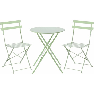 Aldotrade Skladací záhradný nábytok Bea sivý, sadastola a 2 stoličiek