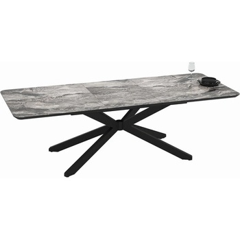 ЕВРОМАР Mona - трапезна маса с мраморен акцент (070.003.0036)