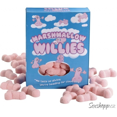 Želé bonbóny ve tvaru penisů Marshmallow Willies – Zboží Dáma