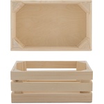 Bisetti BISETTI-Дървена поставка за гастронорм GN1/4 26x15, 7xh10, 5cm НАТУРАЛ (27114) (0143100)