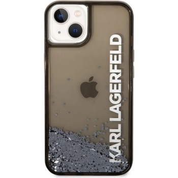 Image 1 of KARL LAGERFELD Гръб Karl Lagerfeld Translucent Liquid Glitter Case за iPhone 14 Plus - Черен