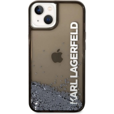 KARL LAGERFELD Гръб Karl Lagerfeld Translucent Liquid Glitter Case за iPhone 14 Plus - Черен