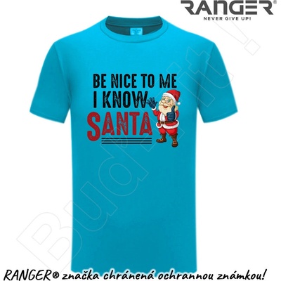 Ranger tričko motív Santa 2 modrá
