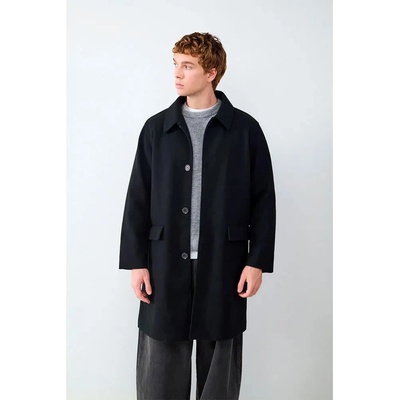 BALMOHK Палто Balmohk Soft Touch coat - Black (Black / Black)