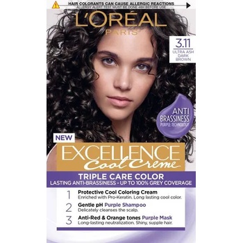 Image 1 of L'Oréal L'Oréal Еxcellence Боя за коса, 3.11 Ultra Ash Dark Brown