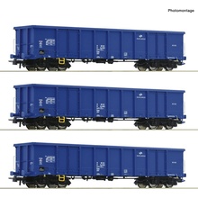 Roco Sada 3 ks otvorených nákladných vagónov PKP Cargo 6600100