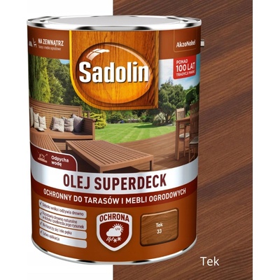 Olej na dřevo Sadolin Superdeck Teak 5 l