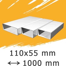 Mikawi Ploché ventilační potrubí 110x55 délka 1000 mm 59-1346