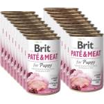 Brit Брит пате и месо за кученца 18x400г