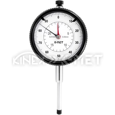 K-MET Индикаторен часовник с циферблат K-MET 1155-02-025 - 0-25 mm, 0.01 mm (1155-02-025)