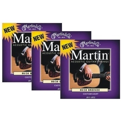 MARTIN GUITARS M175 --- Balení obsahující 3 sady strun
