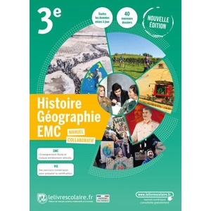 Histoire Géographie 3e, manuel élève, édition 2021 | Lelivrescolaire. fr (ISBN: 9782377609192)