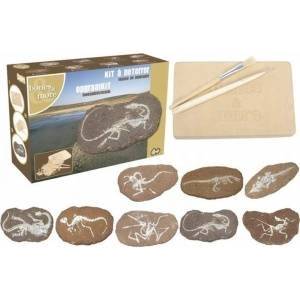 Bones&More Large dinosaur figurine - excavation of stones MIX