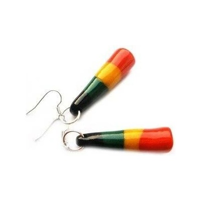 Fimos náušnice Fimo rasta S3599