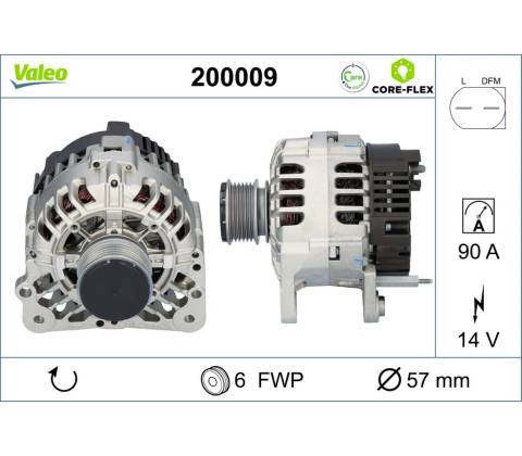 Alternátor VALEO 200009