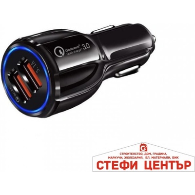 Paolo Универсално USB зарядно за кола Qualcomm 3.0 с два порта 1892 (181997)