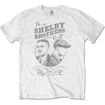 Peaky Blinders Риза Shelby Brothers Circle Faces Unisex White 2XL (PEAKTS10MW05)