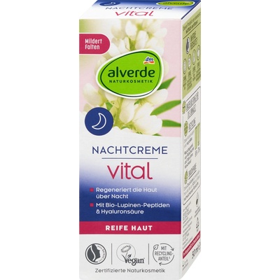 Alverde Naturkosmetik Vital noční pleťový krém 50 ml