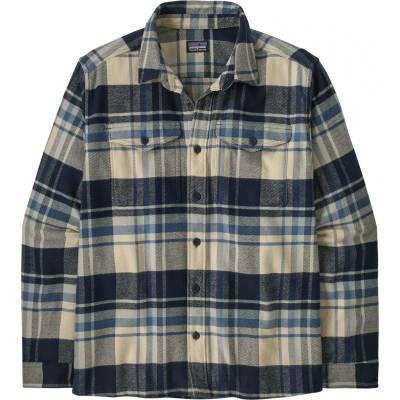 Patagonia Мъжка риза с копчета Patagonia Fjord Flannel Shirt - Hibernate: Sunken Blue - размер XXL (033-2339-1516)