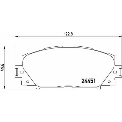 Sada brzdových platničiek, vždy 4 kusy v sade BREMBO P 83 106 (P83106)