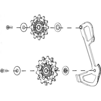 Sram Kladky a vodítko k přehazovačce GX EAGLE X-SYNC