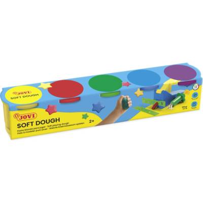 JOVI Měkká plastelína Blandiver 5x110 g neonové barvy