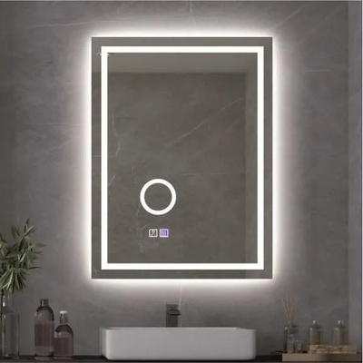 Inter Ceramic LED огледало ICL 1828 Inter Ceramic, с нагревател, с козметично огледало, 60x80см (1828)